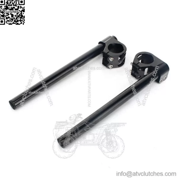 CNC Machined Aluminum 35mm Clip On Handlebars - Image 2
