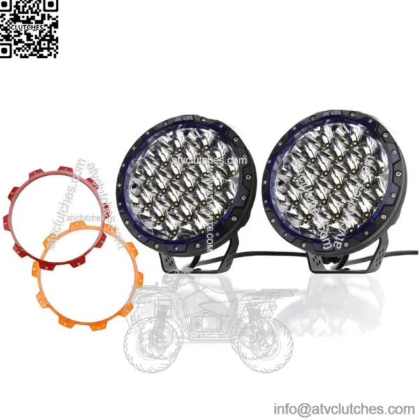 2X 7 Inch LED Work Lights Round Offroad Driving Fog Pods Pickup SUV UTV (For: More than one vehicle)