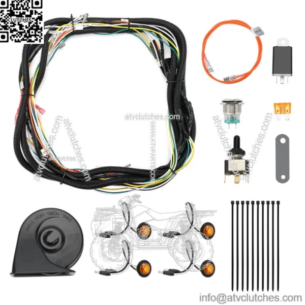 Rocker Switch Turn Signal Kit Street Legal Led Light Horn for SXS UTV ATV Can Am