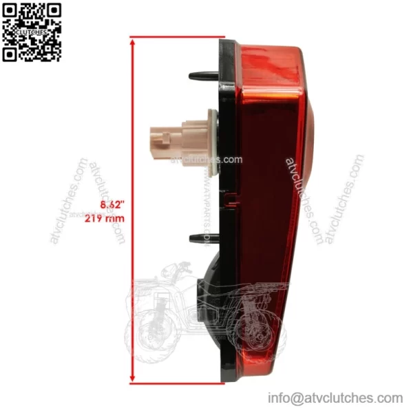 Complete Right Taillight for Polaris Sportsman 1000 Touring 2015 - 2020 2411154 (For: Polaris) - Image 3