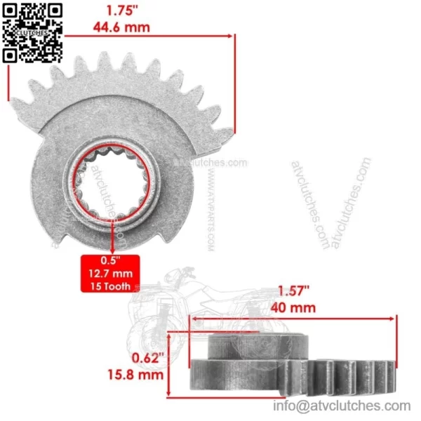 Gear Sector For Polaris General 4 1000 2017-2022 SidexSide 3233832 (For: Polaris) - Image 2