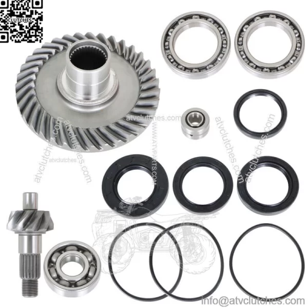 Rear Differential Ring Pinion Gear & Bearing 1998-00 For Honda Fourtrax TRX300FW