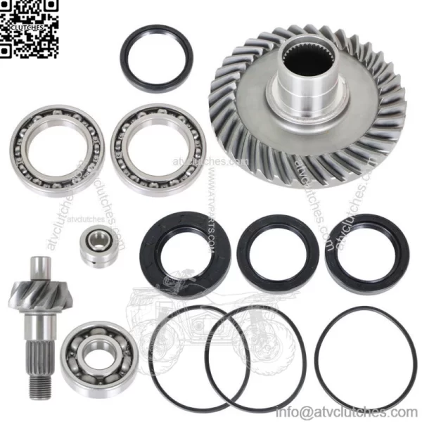Rear Differential Ring Pinion Gear & Bearing 1998-00 For Honda Fourtrax TRX300FW - Image 4