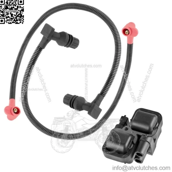 Fits Polaris RZR 800 Ignition Coil w/ Spark Plug Wire 52 and 59.3 cm EFI 2011-14 (For: Polaris)