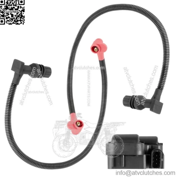 Fits Polaris RZR 800 Ignition Coil w/ Spark Plug Wire 52 and 59.3 cm EFI 2011-14 (For: Polaris) - Image 4