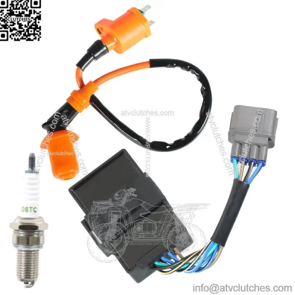 For Honda FourTrax 300 TRX300 TRX300FW 1998-2000 Ignition Coil CDI Spark Plug