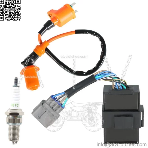 For Honda FourTrax 300 TRX300 TRX300FW 1998-2000 Ignition Coil CDI Spark Plug - Image 5