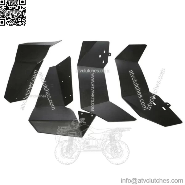 For Polaris RZR-4 900 RZR-S 900 RZR-S 1000 Mud Flaps UTV Fender Flares 2015-2019 (For: Polaris) - Image 4