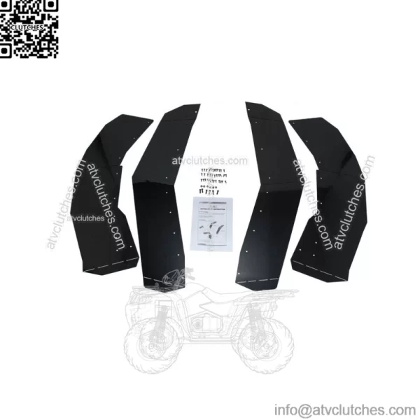 Front&Rear Mud Flaps Fender Guard for 2020-2024 Polaris RZR PRO XP/PRO R/Turbo R (For: Polaris)