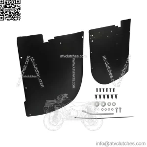 For 2013-2017 Polaris Ranger XP 900 XP 1000 Rear Mud Guards Fender Flares (For: Polaris)