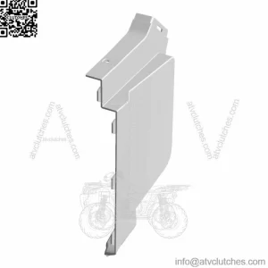 Polaris Fender-Center, Lower, RH, Painted, Sun.Red,  OEM Part 5452919-520