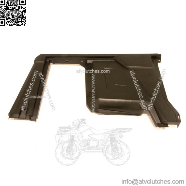 Polaris Fender-Mid, Crew, Right, Gloss Black,  OEM Part 5451102-070 (For: Polaris)