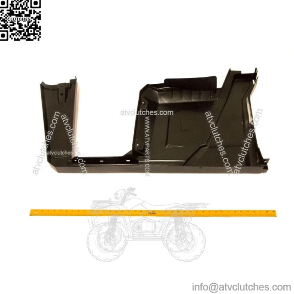 Polaris Fender-Mid, Crew, Right, Gloss Black,  OEM Part 5451102-070 (For: Polaris) - Image 2