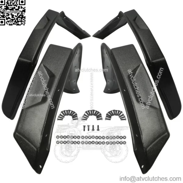 4PCS  Front & Rear Mud Guard for Polaris Sportsman 570 450 325 14-21 Fender (For: Polaris) - Image 2