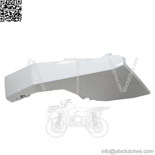 Polaris 5454552-599 White Lightning Painted Lefthand Upper Front Fender 2018-19 (For: Polaris) - Image 2