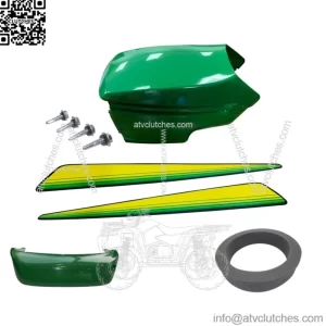 New Upper & Lower Hood/Bumper/Foam Isolator/LH&RH Stickers Fits John Deere GT245