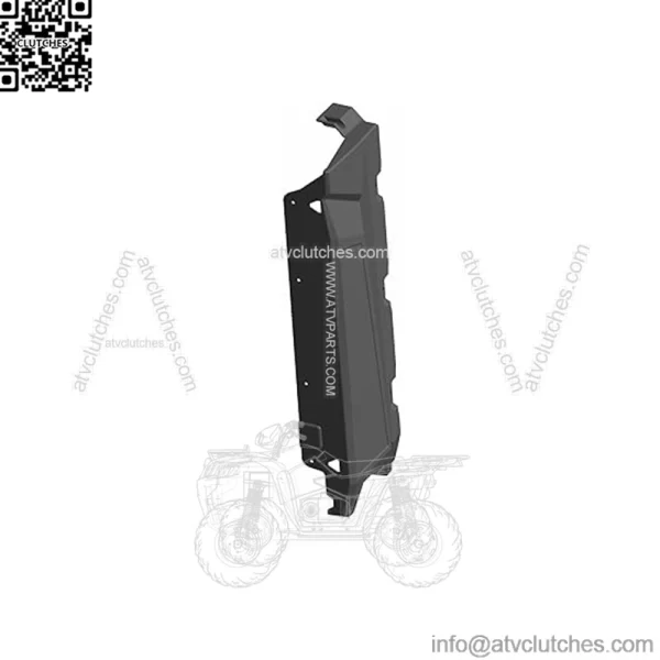 Polaris Ranger Left Hand Short Box Panel, Gloss Black,  OEM Part 5439111-070, Qty 1 - Image 2
