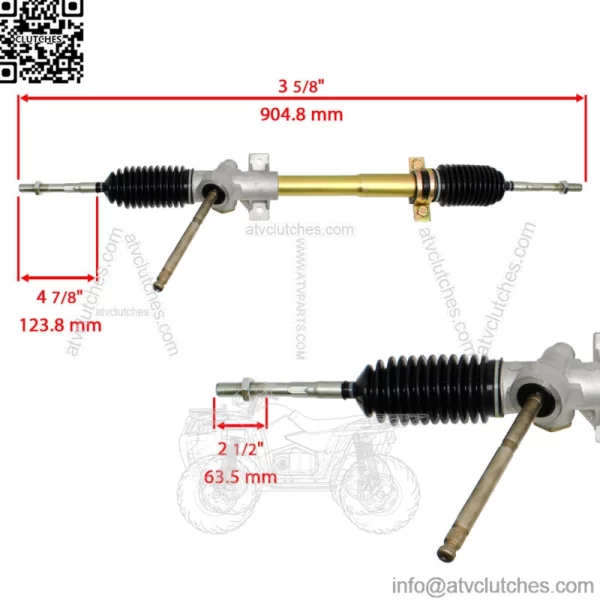 Rack And Pinion Steering Box Assembly for John Deere Gator Th 4X6 / Gator Te 2X4 (For: John Deere Gator TE) - Image 4