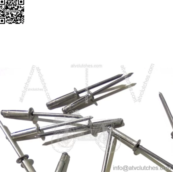 VINTAGE OEM SNOWMOBILE RIVETS (8) EIGHT PCS 7621337