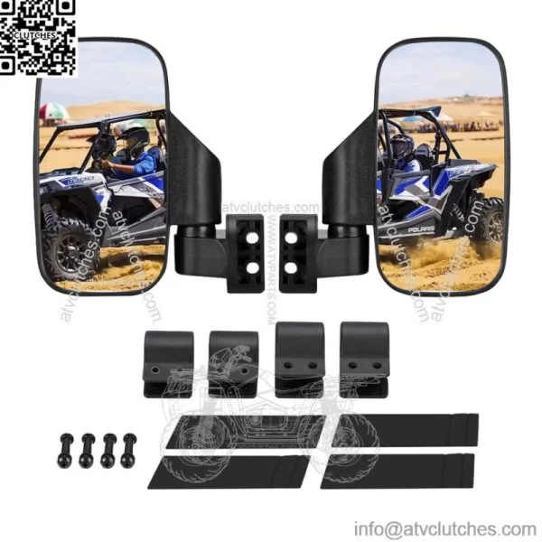 UTV Rear View Side Mirrors SXS For Can Am Defender HD8/HD10 Maverick Trail/Sport (Fits: Yamaha Rhino 660)
