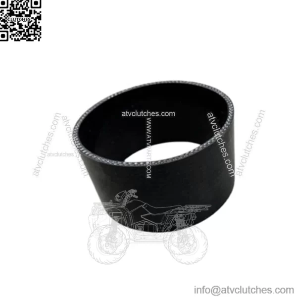 5" 3-PLY STRAIGHT INTAKE/INTERCOOLER PIPING SILICONE COUPLER ADAPTOR HOSE BLACK - Image 2