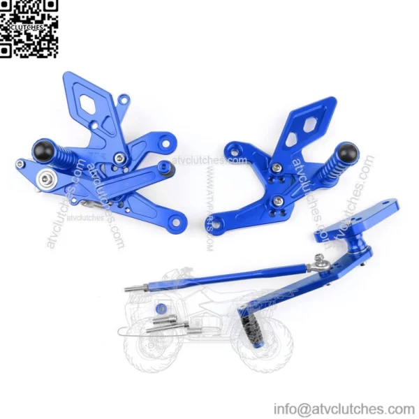 Adjustable Rearsets Foot Rest Pegs Rear Set Fits Honda CBR500R CB500F 16-17 BU - Image 2