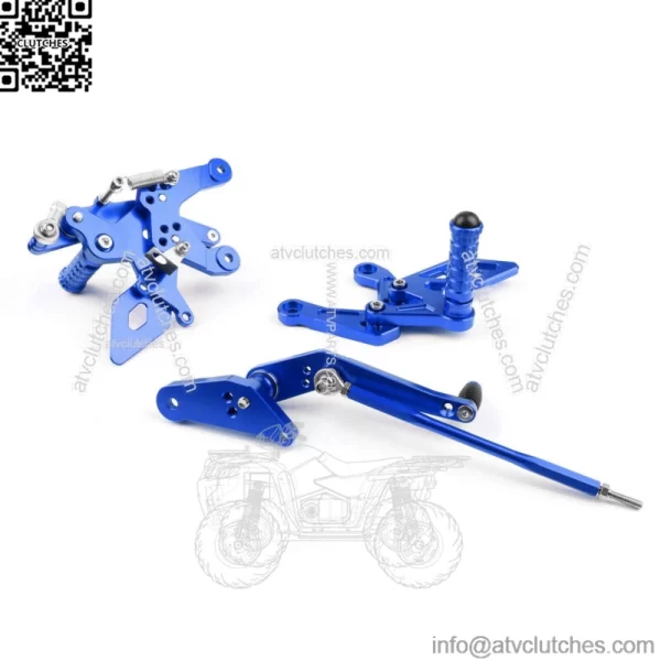 Adjustable Rearsets Foot Rest Pegs Rear Set Fits Honda CBR500R CB500F 16-17 BU - Image 3