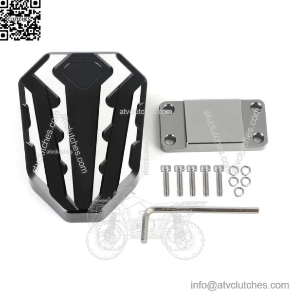 Extension Brake Pedal Enlarger Pad Black For Kawasaki Ninja 400 650 Z400 Z800 21