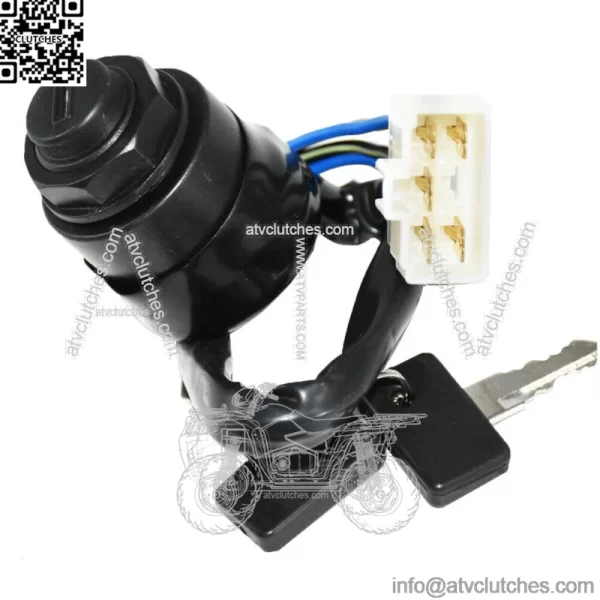 IGNITION SWITCH w/ Keys Fit KAWASAKI MULE 610 4X4 KAF400A KAF400C 2005 2006-2016 (For: Kawasaki Mule 610)