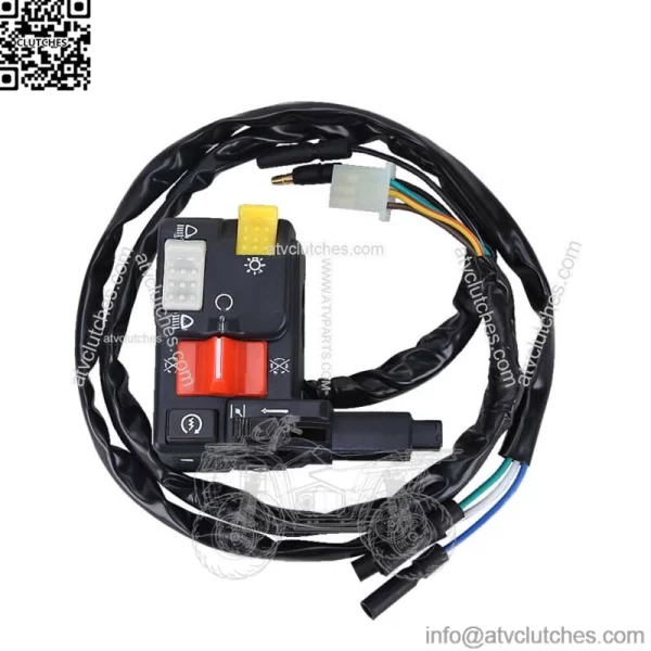 Left Handlebar Kill Switch for Honda FourTrax 300 TRX300 FW 2x4 4x4 1996-00 ATV  (For: Honda) - Image 4
