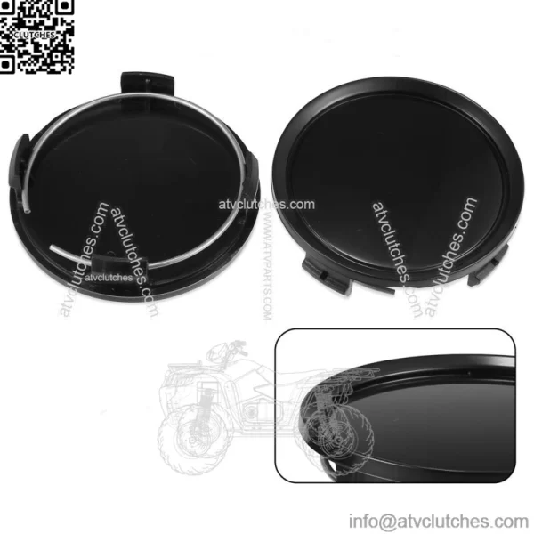 Universal 75mm Dia 4 Clips Wheel Tyre Center Hub Caps Cover Black Pack of 4 - Image 2