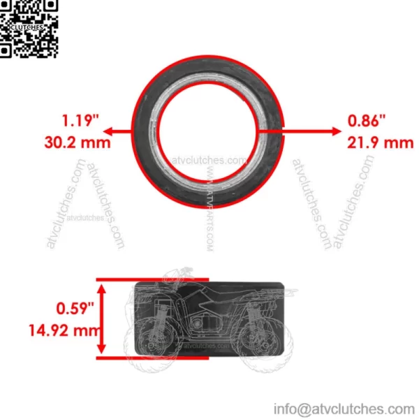 Primary Clutch Rebuild Kit for Yamaha Grizzly 350 YFM350 2007 - 2014 - Image 4