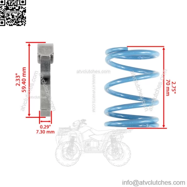 Complete Primary Drive Clutch Rebuild Kit For Polaris Trail Blazer 330 2008 2009 - Image 4