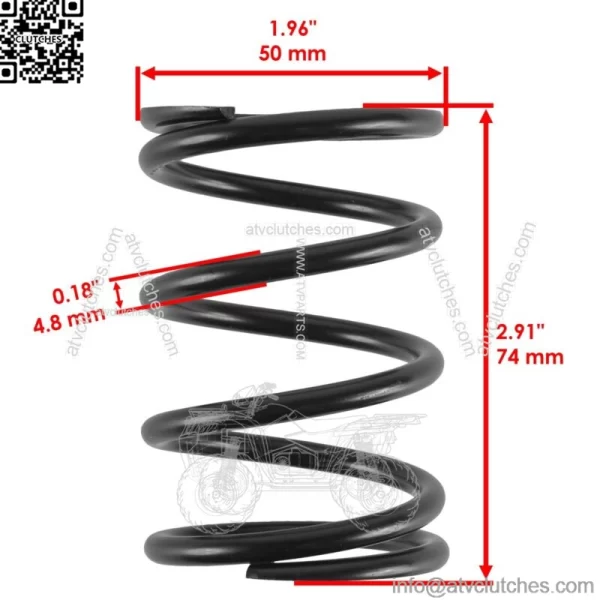 Clutch Weight 29-70 with Clutch Spring for Polaris RZR S4 1000 2019-2020 (For: Polaris) - Image 3