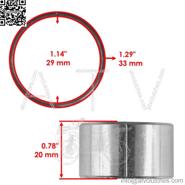 Primary Drive Clutch Kit for Polaris Scrambler XP 1000 2014-23 / 1323123 1323378 (For: Polaris) - Image 4