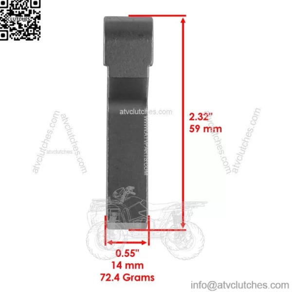 Clutch Weight For Arctic Cat Snowmobile ZR 8000 LXR SNO PRO 2014-2015 (For: Arctic Cat) - Image 2