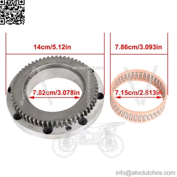 For Yamaha V-STAR 1100 One Way Starter Clutch Gear Gasket Bearing XVS 1999-2009 - Image 4