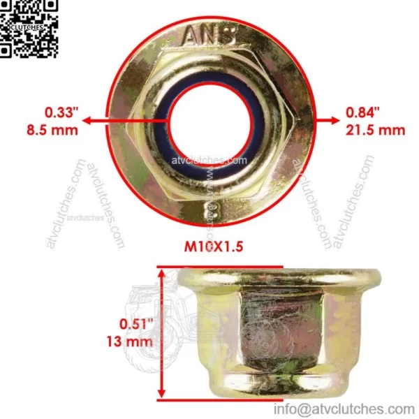 2x Rear Bearing Carrier Upper Bolt & Nut For Polaris Sportsman XP 1000 HL 20-22 (For: Polaris) - Image 3