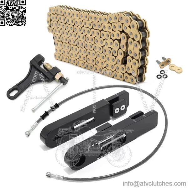 4"-9" Swingarm Extensions Brake Line Chain Remover Kit for Honda XR650L - Image 3