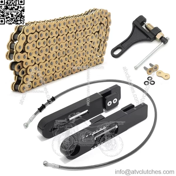 4"-9" Swingarm Extensions Brake Line Chain Remover Kit for Honda XR650L - Image 4