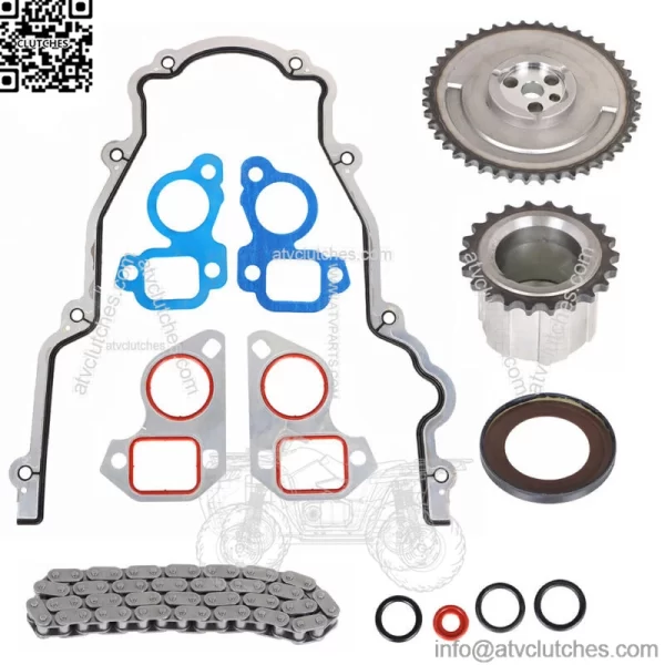For Cadillac Chevrolet GMC 4.8 5.3 6.0 OHV 1997-04 Timing Chain Kit Cover Gasket