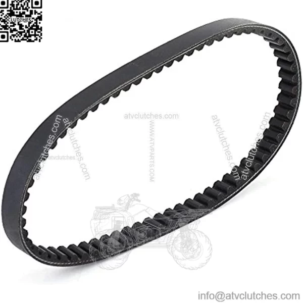 Rubber Drive Belt Black V-Belt Replaces for GY6 50CC 139QMB Scooter 669-18-30 - Image 2