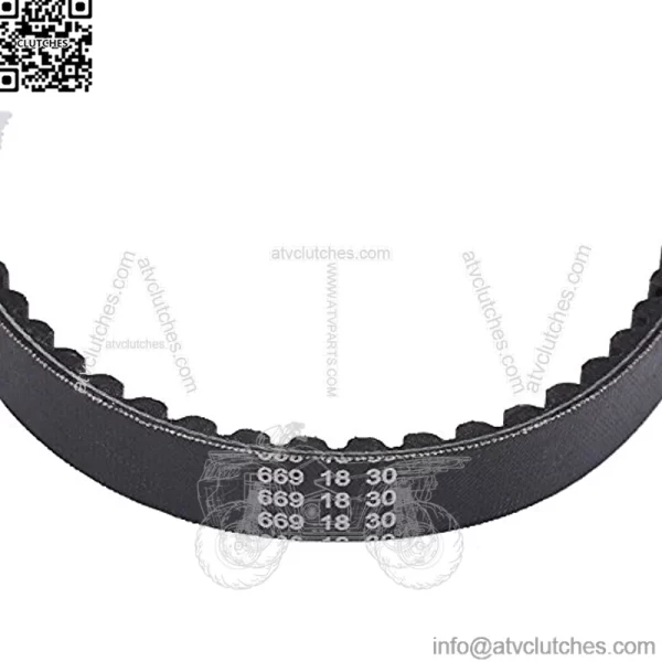 Rubber Drive Belt Black V-Belt Replaces for GY6 50CC 139QMB Scooter 669-18-30 - Image 4