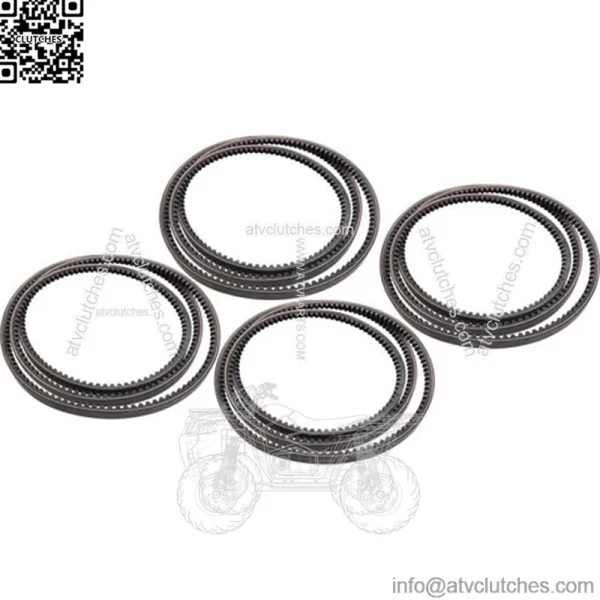 Set of 4 Disc Mower Drive Belts Fits John Deere 265 275 R240 R280 AE55671