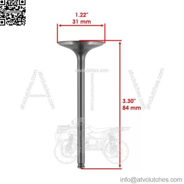 Exhaust & Intake Valve Kit For Honda CRF250R 2004 2005 2006 2007 - Image 3