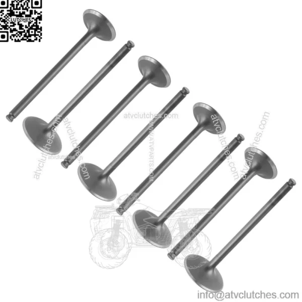 4x Intake & Exhaust Valve for Polaris Ranger Crew XP 1000 X8X 2017-2018 (For: Polaris)