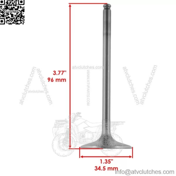 4x Intake & Exhaust Valve for Polaris Ranger Crew XP 1000 X8X 2017-2018 (For: Polaris) - Image 2