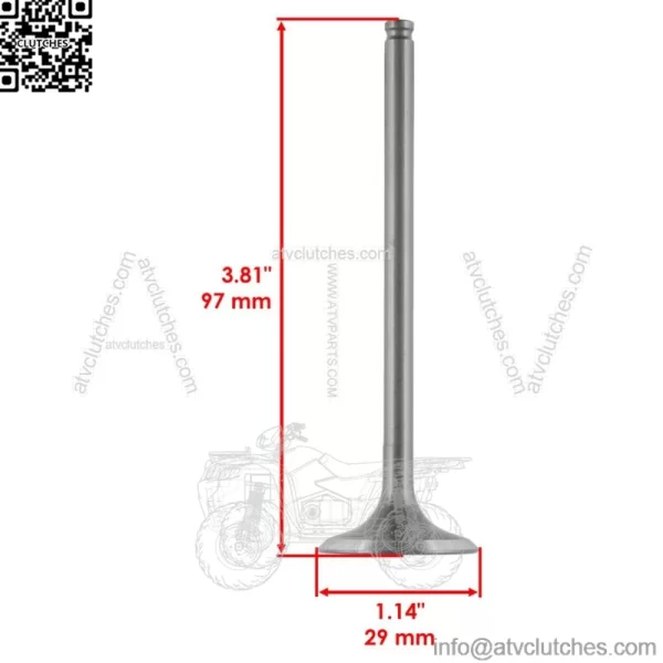 4x Intake & Exhaust Valve for Polaris Ranger Crew XP 1000 X8X 2017-2018 (For: Polaris) - Image 3