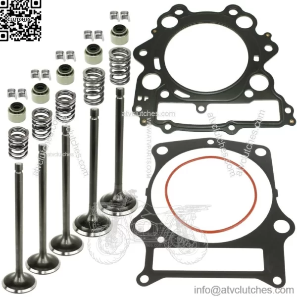 Cylinder Intake Exhaust Valve Kit for Yamaha Rhino 660 YXR660Fa 4X4 2004-2007 (For: 2006 Yamaha Rhino 660)