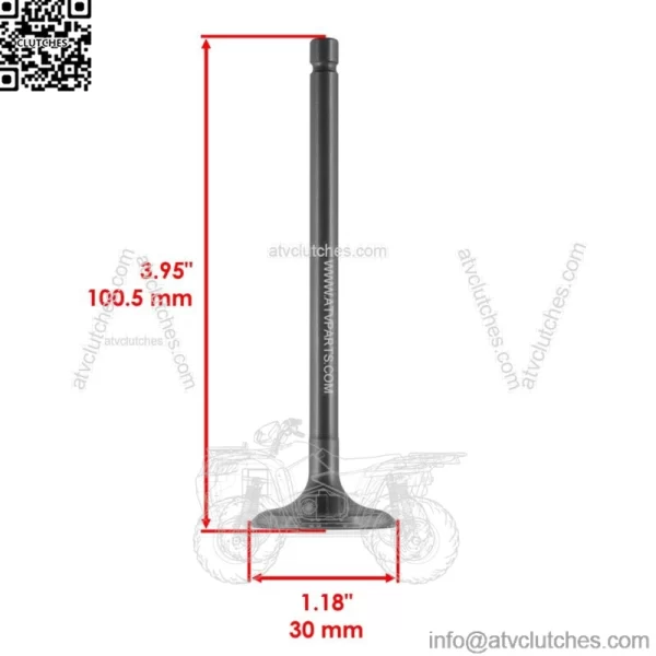 Intake & Exhaust Valve For Yamaha YFM660R Raptor 660 2001-2005  (For: 2006 Yamaha Rhino 660) - Image 2